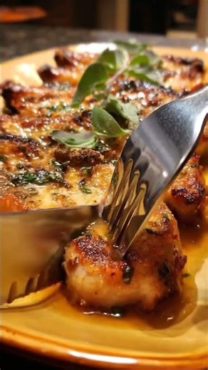 Golden Parmesan Pork Chops 🐖🧀 #airfryerrecipes