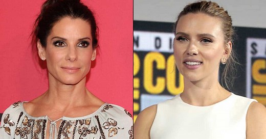 When Scarlett Johansson Locked Lips With Sandra Bullock On Stage Causing An Uproar Amongst The Crowd - Watch Inside!