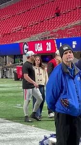 Gunner Stockton in Mercedes-Benz Stadium after winning the SEC Championship Game