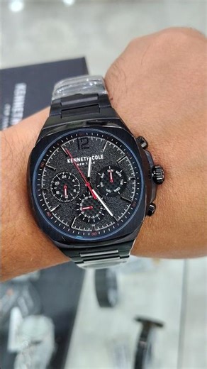 Kenneth Cole Multifunction Watch Review | Keneth Cole Black Metal KCWGK2222004MN Review #fullpackage