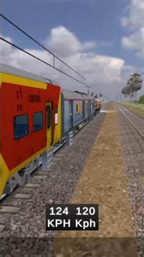 web 7 double decker acceleration 💥💥 track sounds 💥#indiantrainsimulator #viral #m_d_g