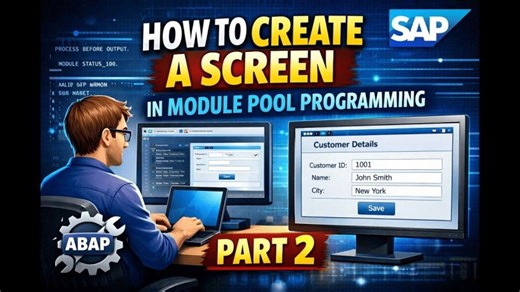 How to Design a Screen in Module Pool Programming | Part 2 Cómo diseñaruna pantalla en MPP | Parte 2 | Samkhya Technologies Pvt Ltd