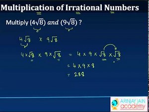 Multiplication of Irrational Numbers - Class 9 Mathematics (SSC/ICSE/CBSE)