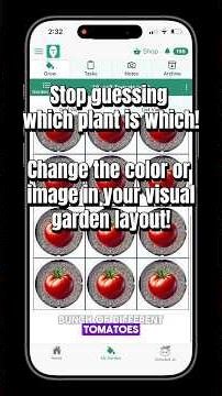 Seed to Spoon App Tip: Change Plant Colors & Images to Identify Plants in the Visual Garden Layout!