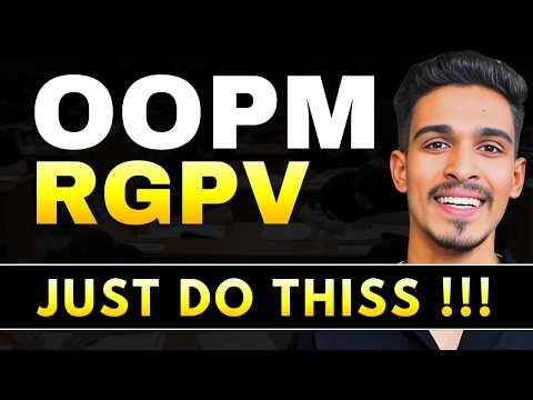 RGPV Object Oriented Programming & Methodology ( OOPM ) | Most Important Questions