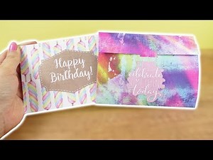 DIY Geburtstagskarte & Umschlag | Coole Geschenk Idee zum selber machen | Action Bastel Idee