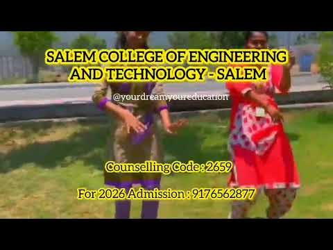 SCET Salem 2026 Admission 🎓 | BE BTech Course| #SCET #Engineering2026 #BE #BTech