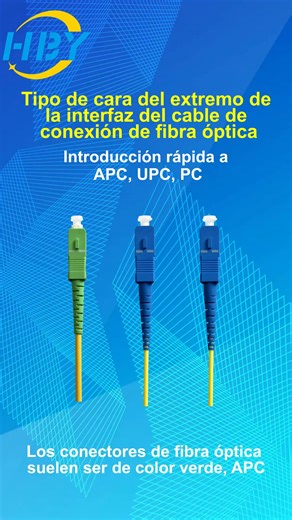 Tipos de conectores de fibra óptica: Conoce APC, UPC y PC en 30 segundos TX-GJ #fibre #FTTH #LanguageLearning #HBY #CajaNap #Fibraoptica #splitter #Fiber | HBY Co.,Ltd
