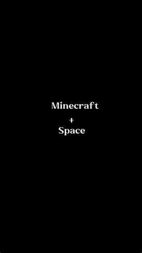 Mine Craft x Space #mtb #minecraft #space