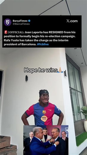 Joan Laporta resigned from his role as Barcelona president because club rules require it if he wants to run again in the presidential election.