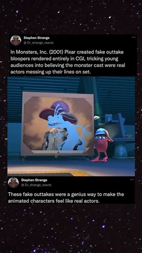 Why Monsters Inc. bloopers are the best part of the movie #pixar #monstersinc #funny