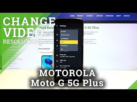 How to Change Video Size in Motorola Moto G 5G Plus- Camera Settings