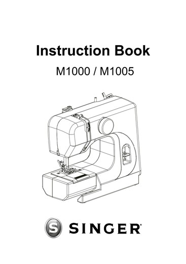 SINGER M1000 M1005 Instruction Manual PDF EN Digital Download Mini Sewing Machine Guide - Etsy