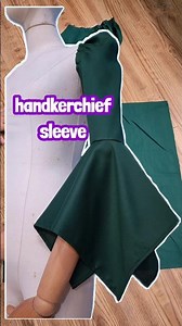 handkerchief sleeve pattern cutting #sewing #sewingpatterns