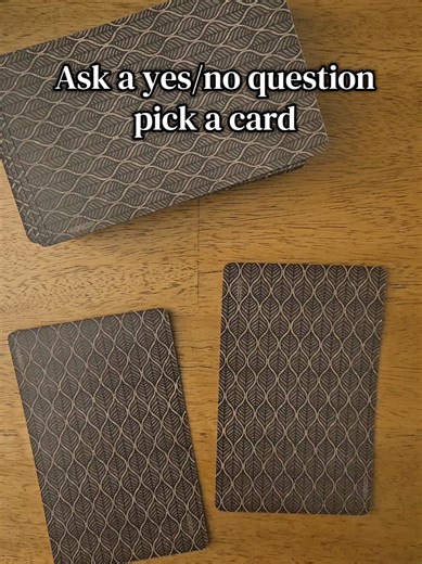 Ask a yes/no question then pick a card