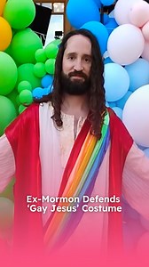 10K views · 378 reactions | Meet the ex-Mormon who dresses up as ‘Gay Jesus’ every year to help LGBTQ+ people confront their religious trauma  | PinkNews | Facebook