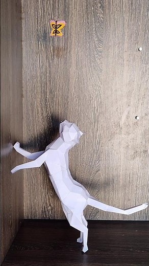 Cute cat | Homedecor | 3d polygon sculpture #shortsvideo #3dcat #cutecat #moovfilms #youtubeshorts