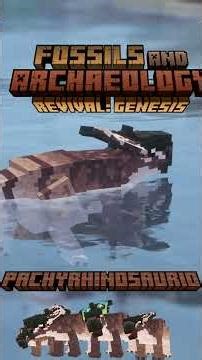 ¡Pachyrhinosaurio! - Fossils and Archaeology 1.20.1 - Mob Showcase #minecraft #modreview