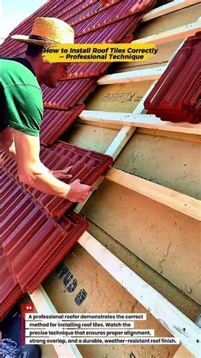 Pro Roofer Shows the Proper Way to Install Roof Tiles