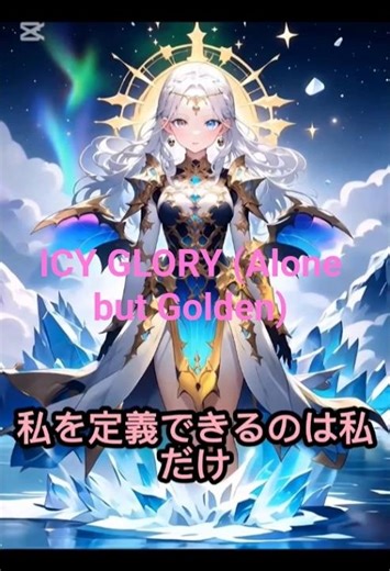 孤独を誇れ。ICY GLORY / 孤高の花 ❄️✨ #Shorts #AI音楽