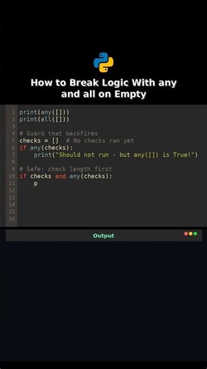 How to Break Logic With any and all on Empty #all