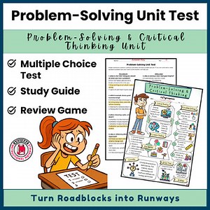 Problem-Solving & Critical Thinking Unit Assessment Package (grades 6-8)