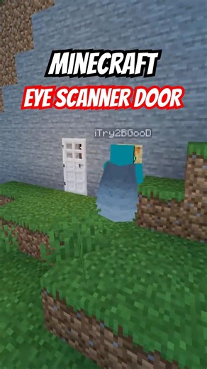 Minecraft Eye Scanner Door!💀 #minecraft #shorts