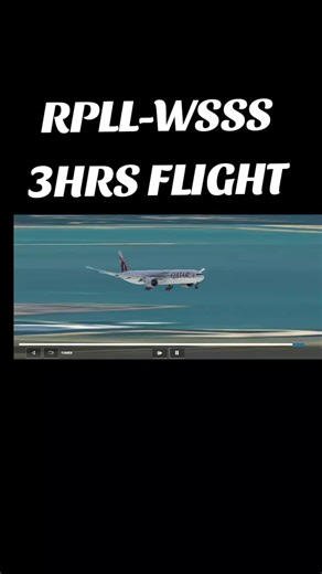 Manila to Singapore Flight Simulation Journey