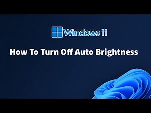 How To Turn Off Auto Brightness In Windows 11