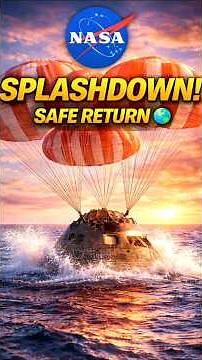 Orion Spacecraft Splashdown 🌊 Safe Return to Earth!