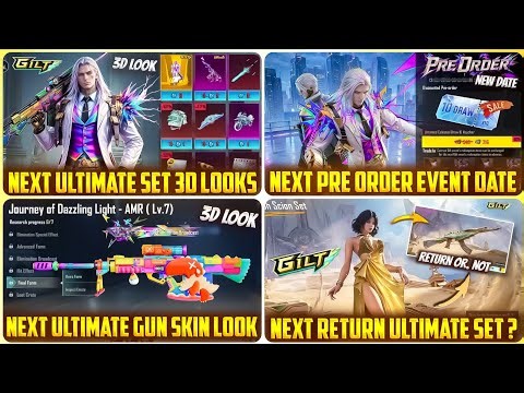 🛑 NEXT ULTIMATE SET & GUN SKIN 3D LOOKS | PRE ORDER EVENT RELEASE DATE | SANDSPRING AKM RETURN !