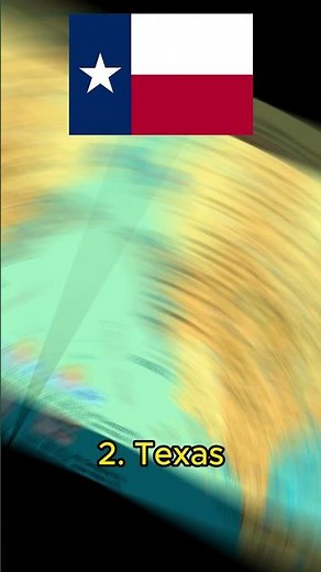 The 7 Biggest States in the USA #shorts