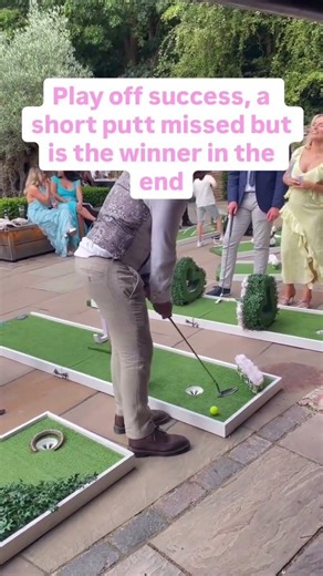 The Wedding Mini Golf Playoff Got VERY Serious