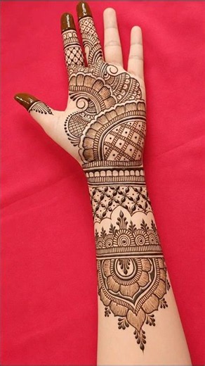 Simple Front Hand Mehndi Design ❤️ Easy Mehndi #shorts #mehndi #mehndidesign #henna #newmahendi