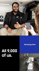 If something goes wrong, we got you with 9,000 Samsung mobile certified repair techs across the US, ready to help, each with 100 hours of training. | Samsung