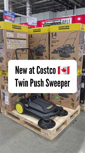 New at Costco 🇨🇦! Karcher S4 Twin Push Sweeper for $200 and it comes with a bonus grabber tool! This looks super useful! Spotted at Costco NW Vaughan (New Huntington). Have you seen it anywhere else? #CostcoFinds #CostcoCanada #Costcoclearance #Costcoexclusive