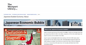 The Westport Library Resource Guides: Japanese Bubble Economy: About