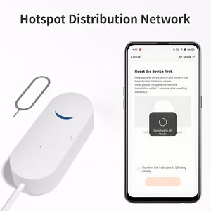 SEHOMY 1 Pack WIFI water sensor Alarm, Smart Water Leak Alarm Detector, Water Level Alarm and Drip Alert Realtime App Notification, basement water alert for Home, Kitchen, Bathroom, Warehouse