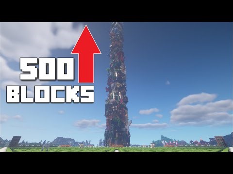 I built the tallest Minecraft Mega Base in Survival (world tour)