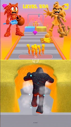 HELP! PYROCLAST MAGMA SONIC VS DUST AMY ROSE ANCHOR FIGHT 3D! 😰🧊 #SonicTheHedgehog #Sonic #Shorts