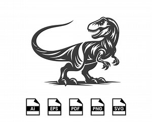 T-rex SVG: Dinosaur Cut Files, Printable Clip Art (digital Download) - Etsy