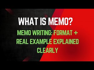 Memo Explained | Memorandum Format and Real-Life Example #jobprepify #Memo #Memorandum #MemoFormat