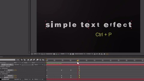 Simple text effect with After Effects - 11