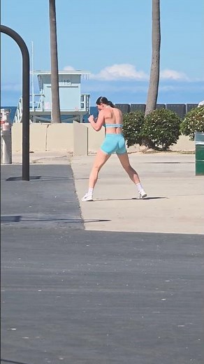 Woman Fighter Muscle Beach