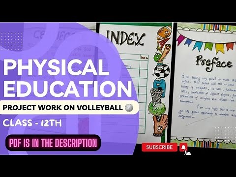 Physical Education Project on VOLLEYBALL🏐 | Class 12th | CBSE Board