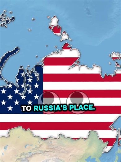What if the united States and Russia swapped places 🇺🇸#unitedstates #usa #mapanimation #geography #geographyfacts #geohistory #fypシ #foryourpages