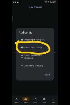 Como importar un archivo a la aplicación npv tunnel mediante código temporal ✅