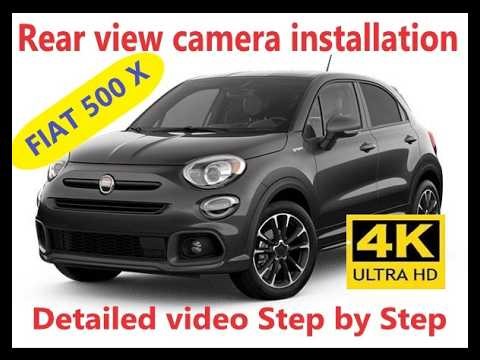 Reverse Camera Installation Fiat 500X 2014 - 2020 Tuttorial 4K Detailed Video Step by Step
