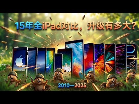 初代到M5！iPad Pro M1对比iPad Pro M5全面升级实测：性能飞跃有多大？