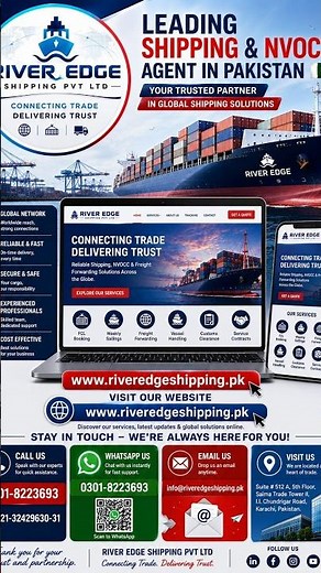 RIVER EDGE SHIPPING - LEADING NVOCC & SHIPPING AGENT IN PAKISTAN #ship #agent #shipping